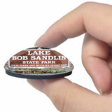 Pittsburg Lake Bob Sandlin Texas USA 3D Fridge Magnet Crystal Glass