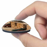 Morocco Essaouira Fishing Port 3D Fridge Magnet Crystal Glass