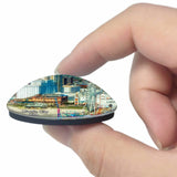 USA America Atlantic  New Jersey 3D Fridge Magnet Crystal Glass