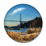 UK England Ambleside Park 3D Fridge Magnet Crystal Glass