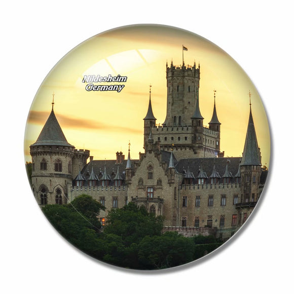 Germany Malbork Castle Hildesheim 3D Fridge Magnet Crystal Glass