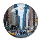 America USA Street New York 3D Fridge Magnet Crystal Glass