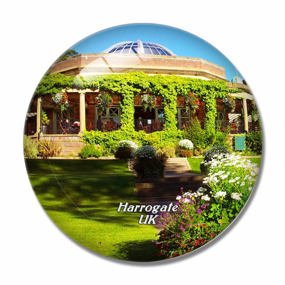 UK England Valley Gardens Harrogate 3D Fridge Magnet Crystal Glass