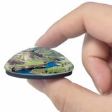 USA America Boise River Greenbelt 3D Fridge Magnet Crystal Glass