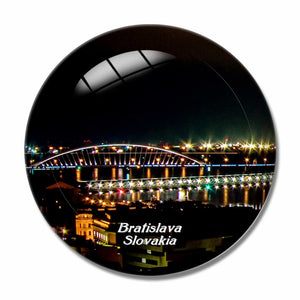 Bridge Bratislava Slovakia 3D Fridge Magnet Crystal Glass