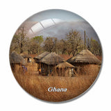 Ghana 3D Fridge Magnet Crystal Glass