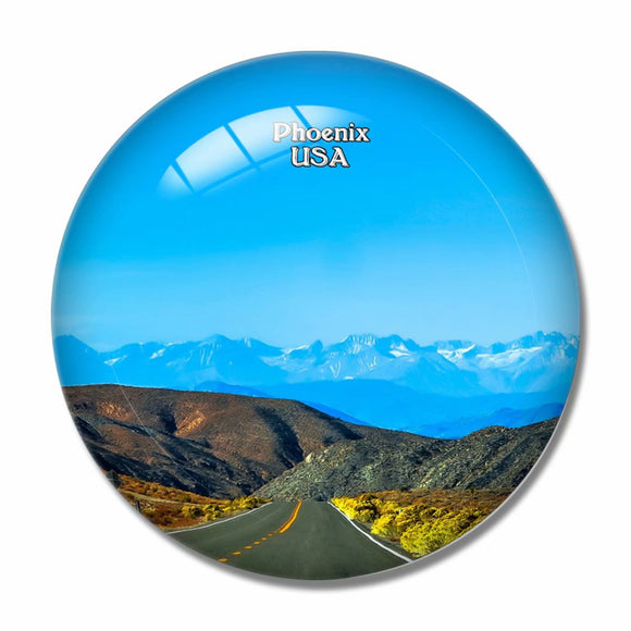 USA America Arizona Phoenix 3D Fridge Magnet Crystal Glass