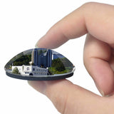 Iceland Akureyri church 3D Fridge Magnet Crystal Glass