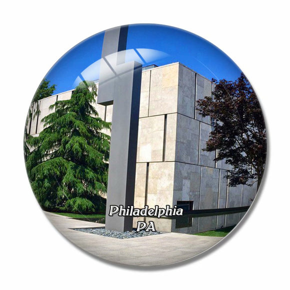 Philadelphia Barnes Museum Pennsylvania USA 3D Fridge Magnet Crystal Glass