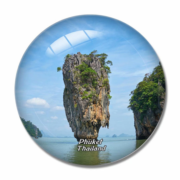 Thailand Phang Nga Bay Phuket 3D Fridge Magnet Crystal Glass