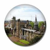 UK England Cardiff Castle 3D Fridge Magnet Crystal Glass
