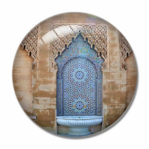 Morocco Mosque 3D Fridge Magnet Crystal Glass