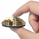Holland Dam Square Amsterdam 3D Fridge Magnet Crystal Glass