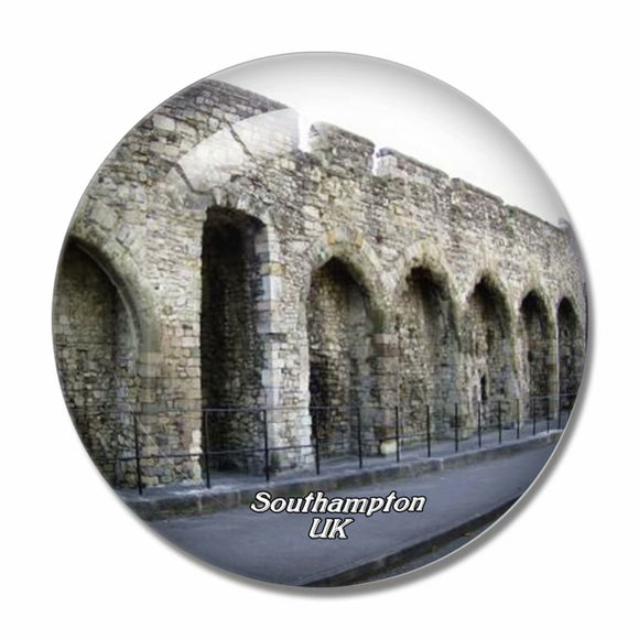 UK England Southampton Town Walls 3D Fridge Magnet Crystal Glass