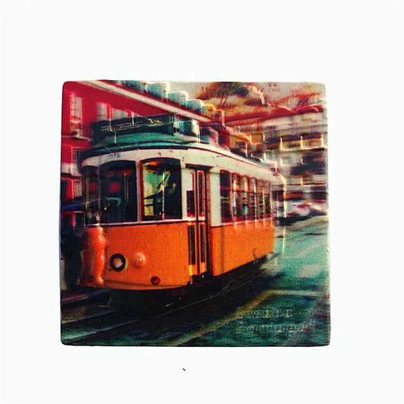 Tram Lisbon Portugal Fridge Magnet 3D Resin