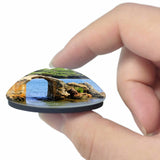 Northern Mariana USA Saipan Stone 3D Fridge Magnet Crystal Glass