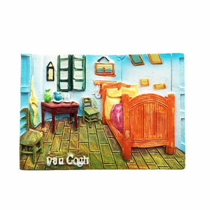 Van Gogh Room Netherlands Holland Fridge Magnet 3D Resin