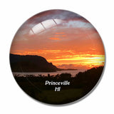 Princeville Kauai Hawaii USA 3D Fridge Magnet Crystal Glass