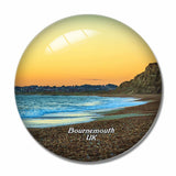 UK England Hengistbury Head Beach Bournemouth 3D Fridge Magnet Crystal Glass