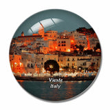 Italy Vieste 3D Fridge Magnet Crystal Glass