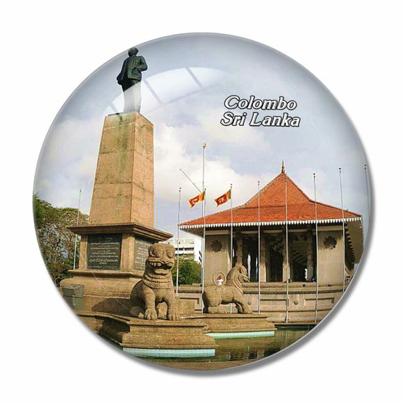 Sri Lanka Independence Square Colombo 3D Fridge Magnet Crystal Glass