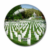 USA America Arlington National Cemetery 3D Fridge Magnet Crystal Glass