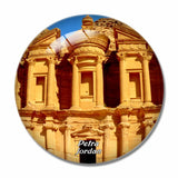 Monastery Petra Jordan 3D Fridge Magnet Crystal Glass