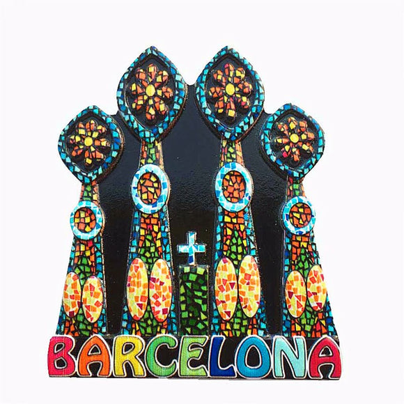 Mila House Barcelona Spain Fridge Magnet 3D Resin