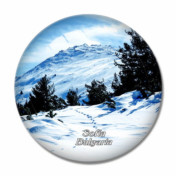 Vitosha Mountain Sofia Bulgaria 3D Fridge Magnet Crystal Glass