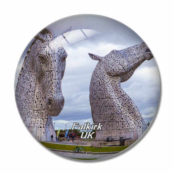 UK England The Kelpies Falkirk 3D Fridge Magnet Crystal Glass