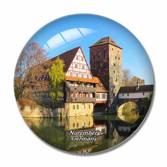 Germany Nuremberg 3D Fridge Magnet Crystal Glass