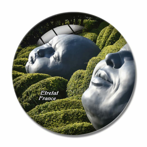 France Garden Etretat 3D Fridge Magnet Crystal Glass