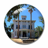 USA America Martinez California 3D Fridge Magnet Crystal Glass