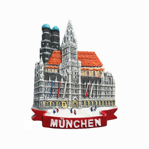 Munich Germany Fridge Magnet 3D Resin