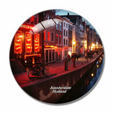Holland Red Light District Amsterdam 3D Fridge Magnet Crystal Glass