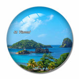 St. Vincent 3D Fridge Magnet Crystal Glass