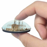 USA America Galveston Port 3D Fridge Magnet Crystal Glass