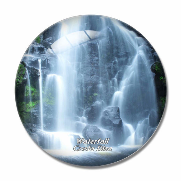 Costa Rica Waterfall 3D Fridge Magnet Crystal Glass