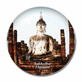 Thailand Sukhothai Historical Park 3D Fridge Magnet Crystal Glass