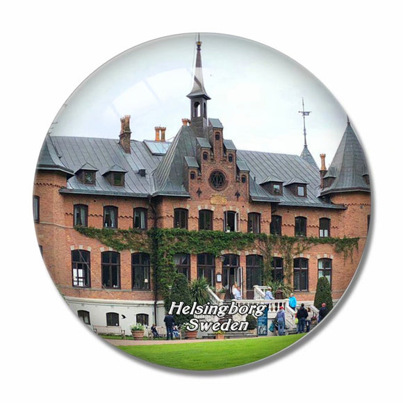 Sweden Sofiero Castle and Gardens Helsingborg 3D Fridge Magnet Crystal Glass