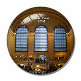 USA America Grand Central Terminal New York 3D Fridge Magnet Crystal Glass