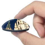 USA America Cathedral of St. John the Baptist Savannah 3D Fridge Magnet Crystal Glass