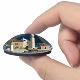 Montenegro Island Perast Kotor 3D Fridge Magnet Crystal Glass