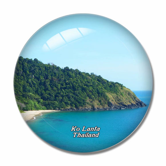 Thailand Ko Lanta 3D Fridge Magnet Crystal Glass