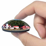 Raspberry Island Wisconsin USA 3D Fridge Magnet Crystal Glass