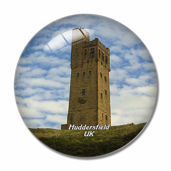 UK England Castle Hill Huddersfield 3D Fridge Magnet Crystal Glass