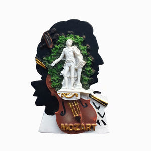 Mozart Salzburg Austria Fridge Magnet 3D Resin