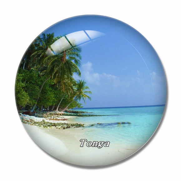 Tonga 3D Fridge Magnet Crystal Glass