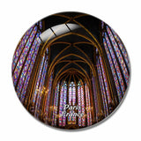 France Holy Chapel Paris 3D Fridge Magnet Crystal Glass