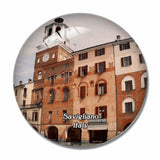 Italy Savigliano 3D Fridge Magnet Crystal Glass